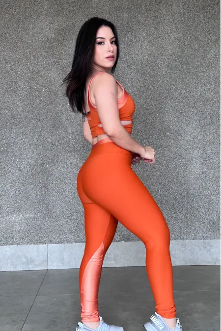 Calça Legging Laranja Russet