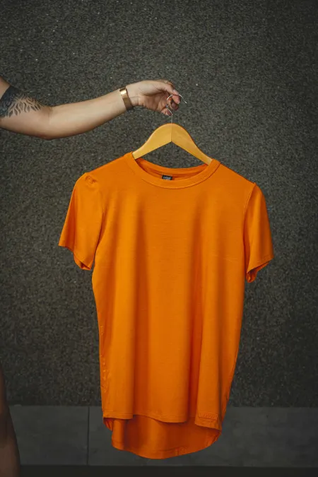 Camiseta Colcci Laranja Nadege